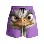 Gamivast Swim Trunks for Men Funny Graphic Swim Shorts Beach Shorts Quick Dry Lightweight Drawstring Summer Swimwear with Pockets Novelty Design