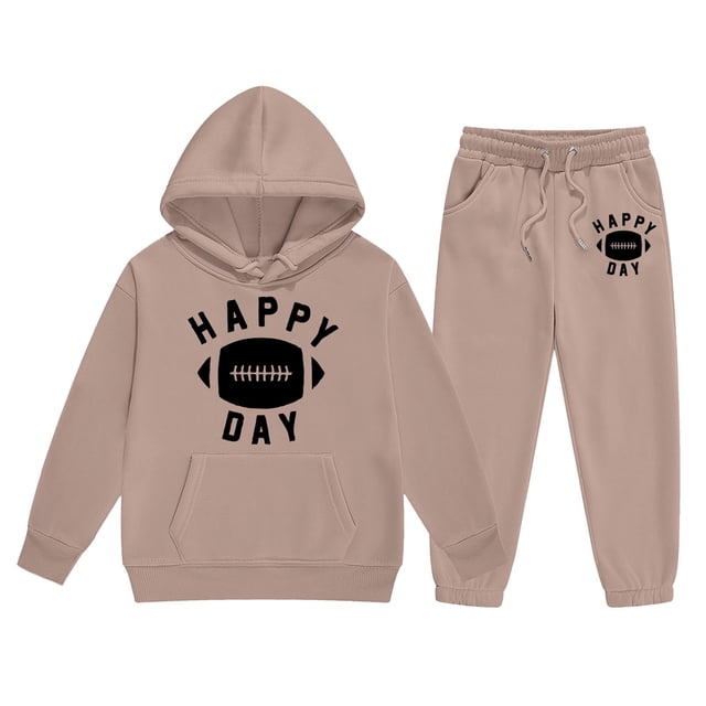 Ensemble de Vêtements d'Automne pour Garçons et Filles, Sweat à Capuche Chaud à Manches Longues, 4t