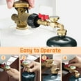 thumbnail image 5 of 3 pcs Propane Refill Elbow Adapter with Tank Gauge, Propane Tank Adapter for 1 lb Tank, Universal Propane Gas Gauge, 5 of 6