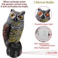 thumbnail image 2 of Generic Scarecrow Owl Decoy Bird Control Realistic Sounds Shadow 360 Rotate, 2 of 6