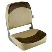 Wise 8WD734PLS-662 Standard Low Back Boat Seat, Sand / Brown