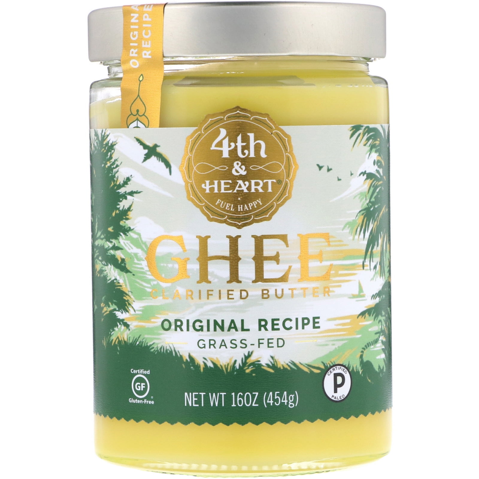 4th Heart Ghee Clarified Butter Original Recipe 16 oz 454 g