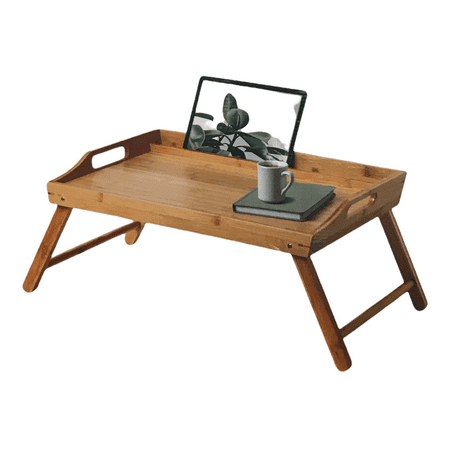 Rossie Home Media Bed Tray - Natural Bamboo - Style No. 78107