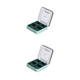 thumbnail image 2 of Youkk Pill Box Portable Tablet Storage Container Dispenser Organizer Suitcase Green 2Set, 2 of 6