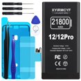 thumbnail image 1 of Batería XYIRMCYF de 21800 mAh para iPhone 12/12 Pro con kit, 1 of 7