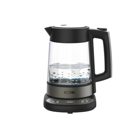 

SOLAC AROA PREMIUM Adjustable Temperature Cordless Glass Kettle