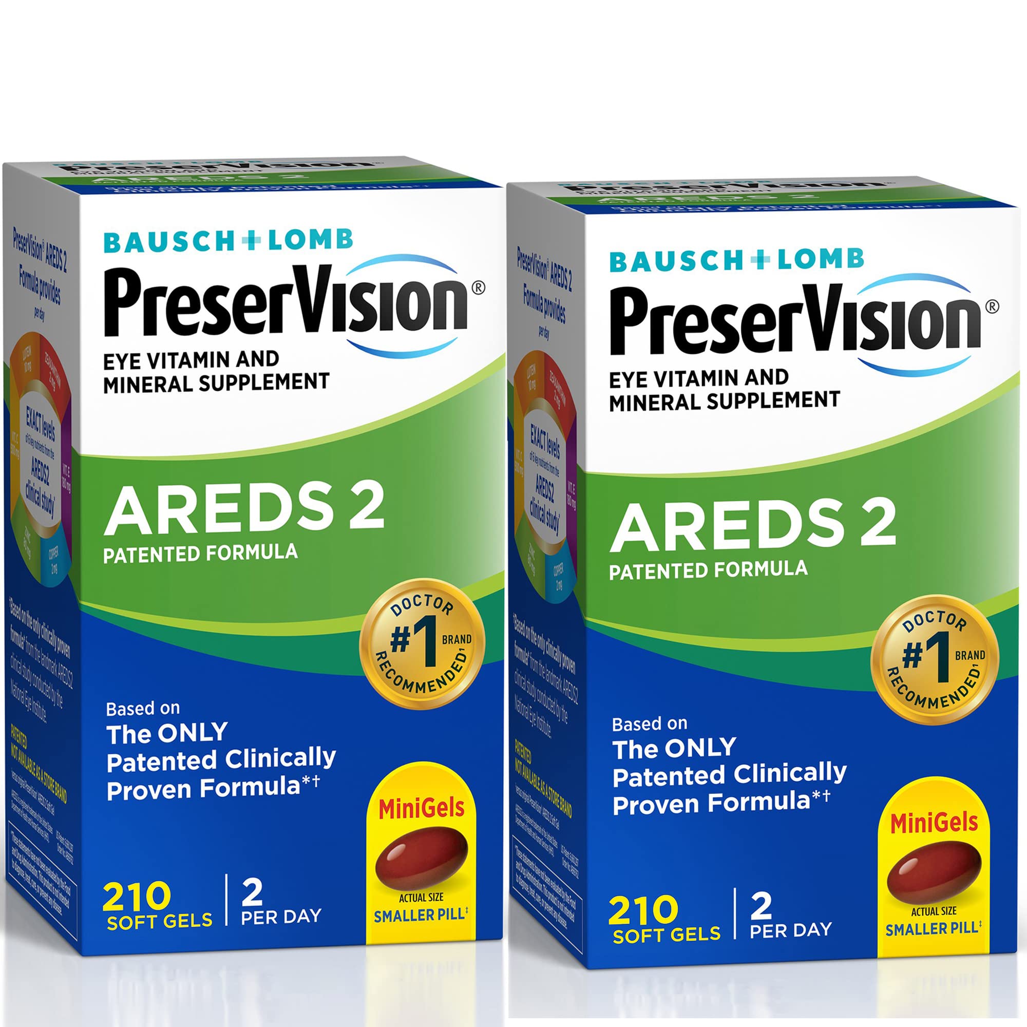 PreserVision AREDS 2 Eye ( 210 Softgels) Vitamin & Mineral Supplement