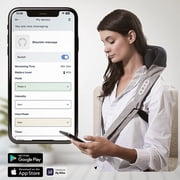 Miko Shiatsu Neck and Back Massager with Heat, Hands-Free and App Controlled