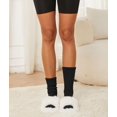 thumbnail image 4 of Kiibsot Women's Slouch Crew Socks Retro Solid Scrunch Boot Chunky Ribbed Cozy Cotton Calf Socks 3 Pack Size 5-10, 4 of 6