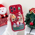 thumbnail image 2 of Funda de teléfono con dibujos animados 3D para iPhone, carcasa con Reno, oso, Papá Noel, Navidad, 13, 12, 11, 14, 15 Pro Max, 7, 8, 16 Plus, XS Max, X, XR, 2 of 4