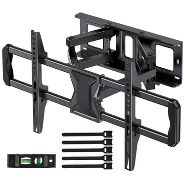 MountFTV Full Motion TV Wall Mount for 37-82" TVs with Swivel Tilt Extension, Max 600x400mm, Holds up to 110lbs, Fits 16" Wood Studs