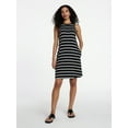 thumbnail image 2 of Time and Tru Women’s Sleeveless Knit Swing Dress, Sizes XS-XXXL, 2 of 6