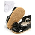 thumbnail image 3 of HOTWINTER Infant Baby Girls Mary Jane Flats Princess Dress Shoes Toddler Wedding Shoes with Non-Slip Sole with Socks Set, 3 of 5