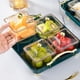 thumbnail image 1 of de secas Bandeja de refrigerios dividida con tapa Divisor extraíble Platos de secas Bandeja para servir condimentos y , 4 compartimentos Macarena bandeja de golosinas, 1 of 8