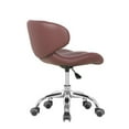 thumbnail image 3 of MAYAKOBA Set of 2 Nail Salon Pedicure Stool HugoII Pedicure Chair Short Adjustable Comfort Pneumatic Pump Salon Furniture & Equipment, Burgundy Diamond, 3 of 7