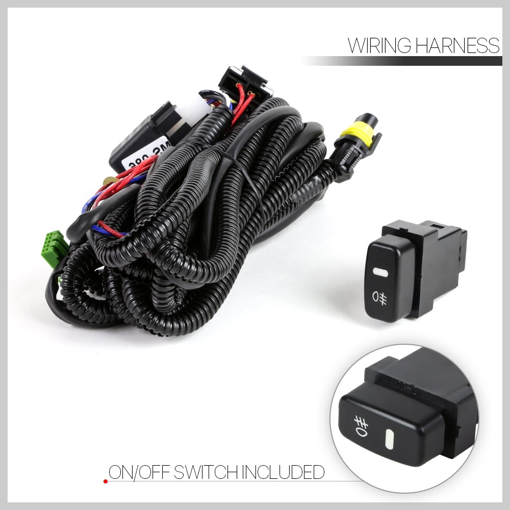 DNA Motoring For 10-15 Mitsubishi Outlander Sport RVR Smoked Lens Fog Light Lamps Pair w/Wiring+Switch