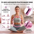 thumbnail image 2 of Feeray 14-Piece Yoga Pilates Kit for Women, Home Workout Equipment Set with Pilates Ring, Mini Ball, Sliders & Resistance Bands, 2 of 9