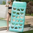 thumbnail image 3 of Inflatable Float Hammock floaties for adults Perfect for Poolside Lounging Swimming Pool Loungers Beds Pool Accessories Light Blue A, 3 of 6