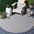 thumbnail image 6 of SAFAVIEH Hampton Ali Diamond Indoor/Outdoor Area Rug, Ivory/Black, 4' x 6', 6 of 9
