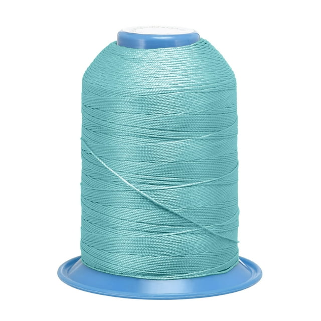 Unique Bargains Fil de Polyester Collé Turquoise Pâle, Extra Résistant 710 Verges