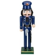 14 "Officier de police en bois bleu et noir Noisette de Noël