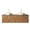 60''Round White Stone Vessel, variant on LHKJ 60in Black Stone Countertop, Brown Oak Cabinet, No Basin