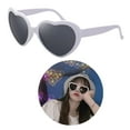 thumbnail image 5 of fenteer 5xSpecial Effects Heart Shaped Sunglasses Love Fashion Eyewear for Party White 5 Pcs, 5 of 8