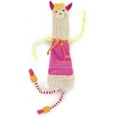 thumbnail image 2 of SmartyKat Leggy Llama Kicker Plush Catnip Cat Toy - White/Pink, One Size Leggy Llama One Size, 2 of 8
