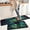 Color-71, variant on Coffee Kitchen Rugs and Mats Non-Slip, Washable, Stain and Fade Resistant, Suitable for Kitchen Mat Set of 2 Coffee Kitchen Decor 17" x47"+17"x30"