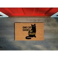 thumbnail image 3 of BirdRock Home One Cat Short Coir Front Door & Entry Doormat - 18" x 30", 3 of 7