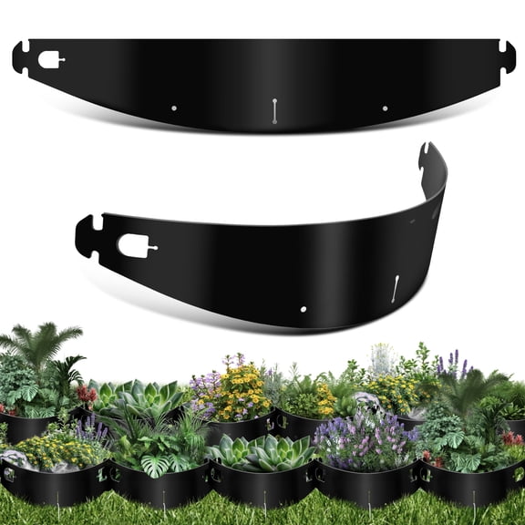 Dirt Locker Erosion Control Hillside Planters, 10-Pack-Black—DIY-Raised Garden Bed Terracing Kit for Mild Slopes, 10°-24°-Geogrid Water Retention Planting Stabilizer-Retaining Wall Compatible