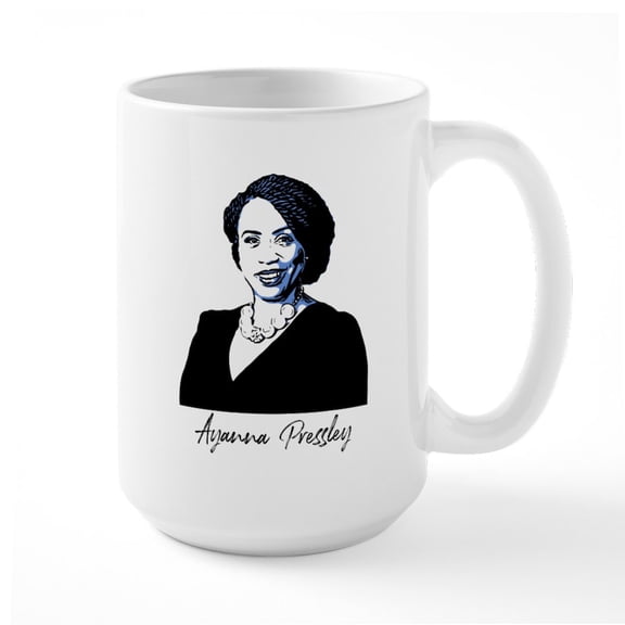 CafePress - Ayanna Pressley - 15 oz Ceramic Large White Novelty Mug