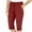 Red, variant on BLVB Women's Cargo Capris Hiking Pants Lightweight Outdoor Athletic Travel Casual Joggers Loose Comfy with Pockets