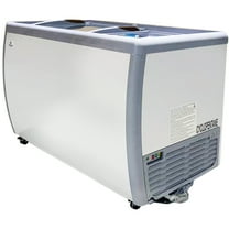 49" NSF Ice Cream Dipping Cabinet Freezer with Sliding Glass Top, 14-Tub Capacity (8 Display 6 Storage), Commercial Ice Cream Freezer