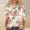 Sky Blue, variant on QHWAUAKFBN Womens T Shirts Graphic V Neck Colorful Gradient Geometric Print Button Three Quarter Sleeve Tshirts Top