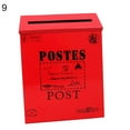 thumbnail image 2 of Joernso Retro Metal Wall Mounted Mailbox Bucket Newspaper Letter Box Post Garden Decor, 2 of 8