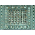 thumbnail image 1 of Ahgly Company Indoor Rectangle Southwestern Light Blue Country Area Rugs, 8' x 10', 1 of 4