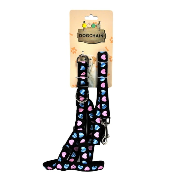 Adjustable Dog Harness with Leash Heart