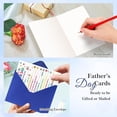 thumbnail image 5 of WaaHome Funny Fathers Day Card from Kids - All About My Super Dad Fill-in-the-Blank Interactive Happy Fathers Day Card for Husband & Grandpa with Envelope & Seal, from Daughter or Son, 5 of 7