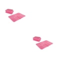 thumbnail image 2 of Eigraketly Colchoneta para sentarse, a prueba de humedad, plegable, para acampar, senderismo, jardín, parque, cojín, silla, XPE, almohadilla de Rosado 2piezas, 2 of 6