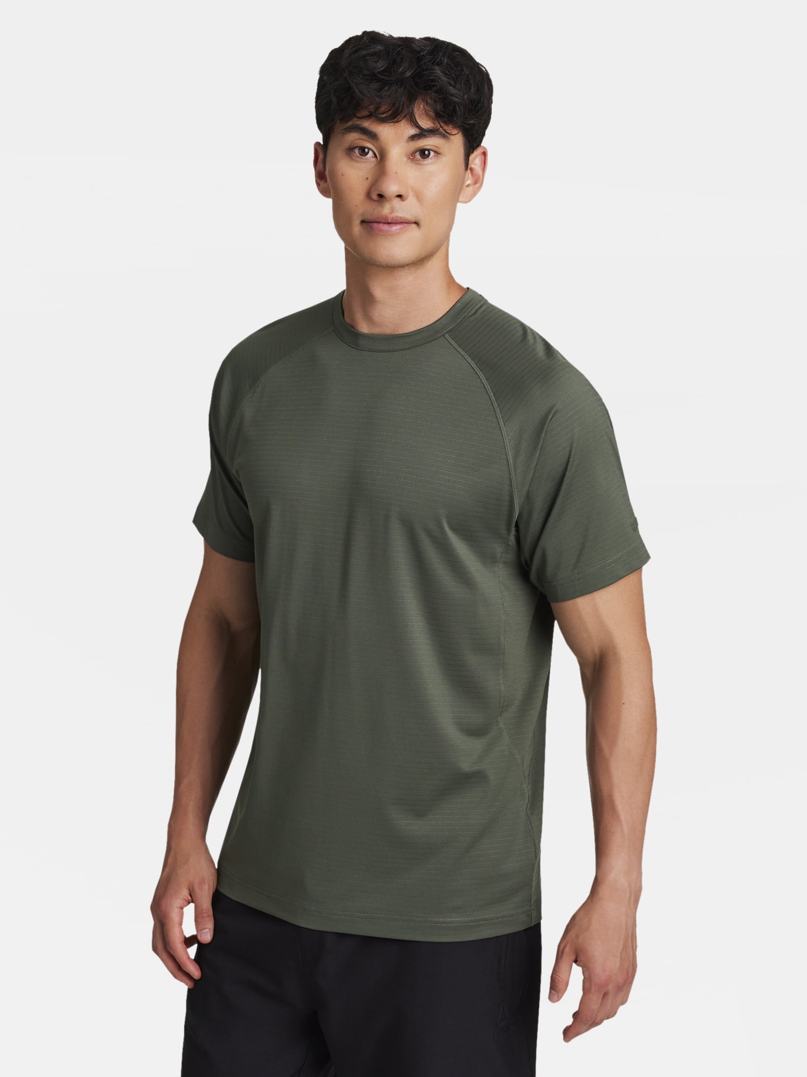 Reebok Men's and Big Men's Motive Performance Tonal Stripe Workout Shirt, Sizes XS-5XL