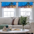 thumbnail image 5 of LALILO Kitchen Curtain Valance Beautiful Night Sky Milky Way Rod Pocket Window Curtain 52"x 18" Set of 2, 5 of 7