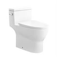 thumbnail image 6 of DeerValley Concord DV-1F52626 One-Piece Toilet 1.28 GPF Standard Toilets Ceramic in White Elongated Toilets with Left Trip Lever, 6 of 20