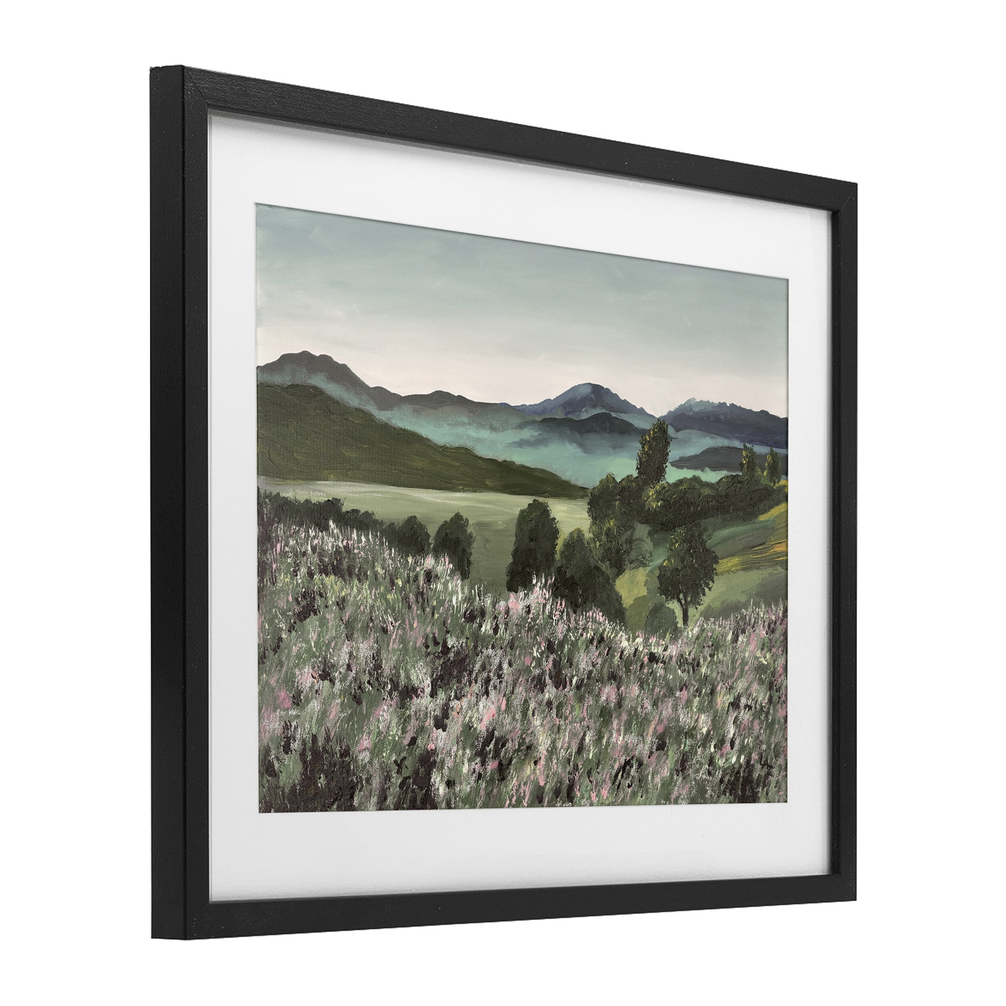 Stupell Industries Windblown Meadow Blooms Black Framed Print Under Glass, design by Lee Ann Zirbes