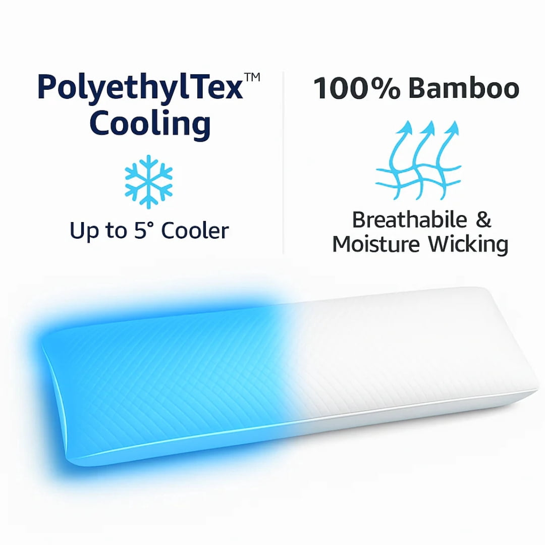Magic Cooling Adjustable Shredded Memory Foam Cloud Body Pillow