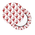 thumbnail image 3 of Round Bar Stool Seat Covers, Red Bloody Scary Hands Elastic Round Chair Cover Stool Seat Slipcover Bar Stool Cushions Round Pad for 12-14 inch, 3 of 7