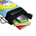 thumbnail image 4 of Superman Supergirl Cute Chibi Character Drawstring Backpack Sports Bag Sackpack 17" x 13", Perfect for Gym, Yoga or Practice, 4 of 5