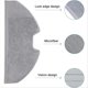 thumbnail image 4 of 12PCS For Eufy X8 Pro Serie Main Side Brush HEPA Filter Mop Cloth Kit, 4 of 5