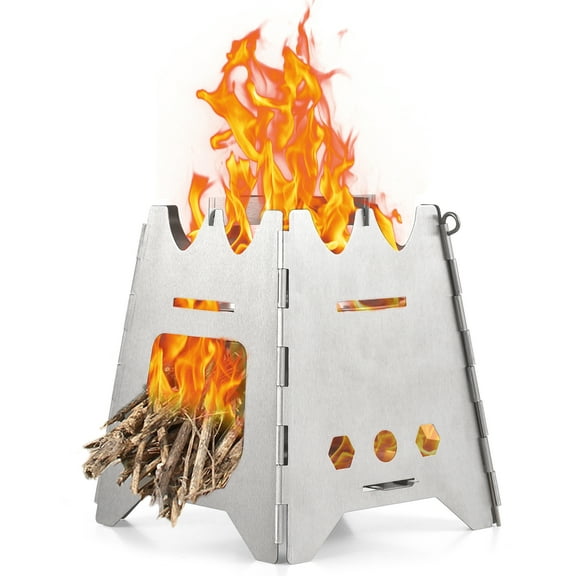 furnace, Picnic Bbq Stove Stove Stove Picnic Stove Portable Stainless Portable Stainless Steel Collapsible Stove Wood Steel Stove Stove Stainless Steel Stove