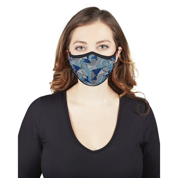 MeMoi Geometric Print Unisex Face Covering